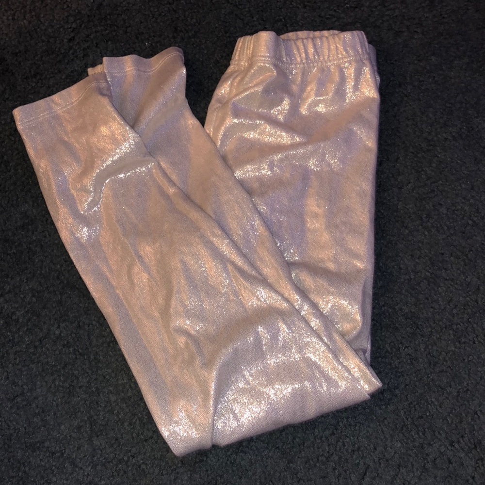 Goldish kids tights